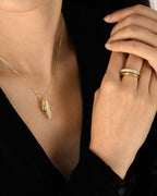 Elongated Drops Necklace - 8230200