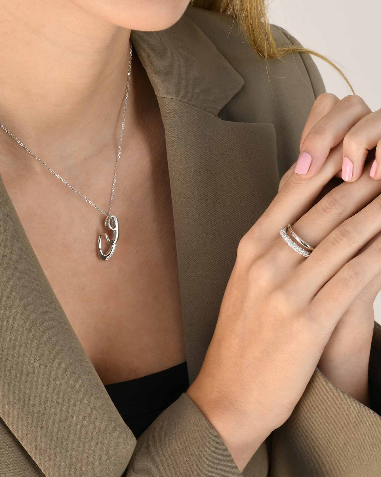 Elongated Drops Necklace - 8232100