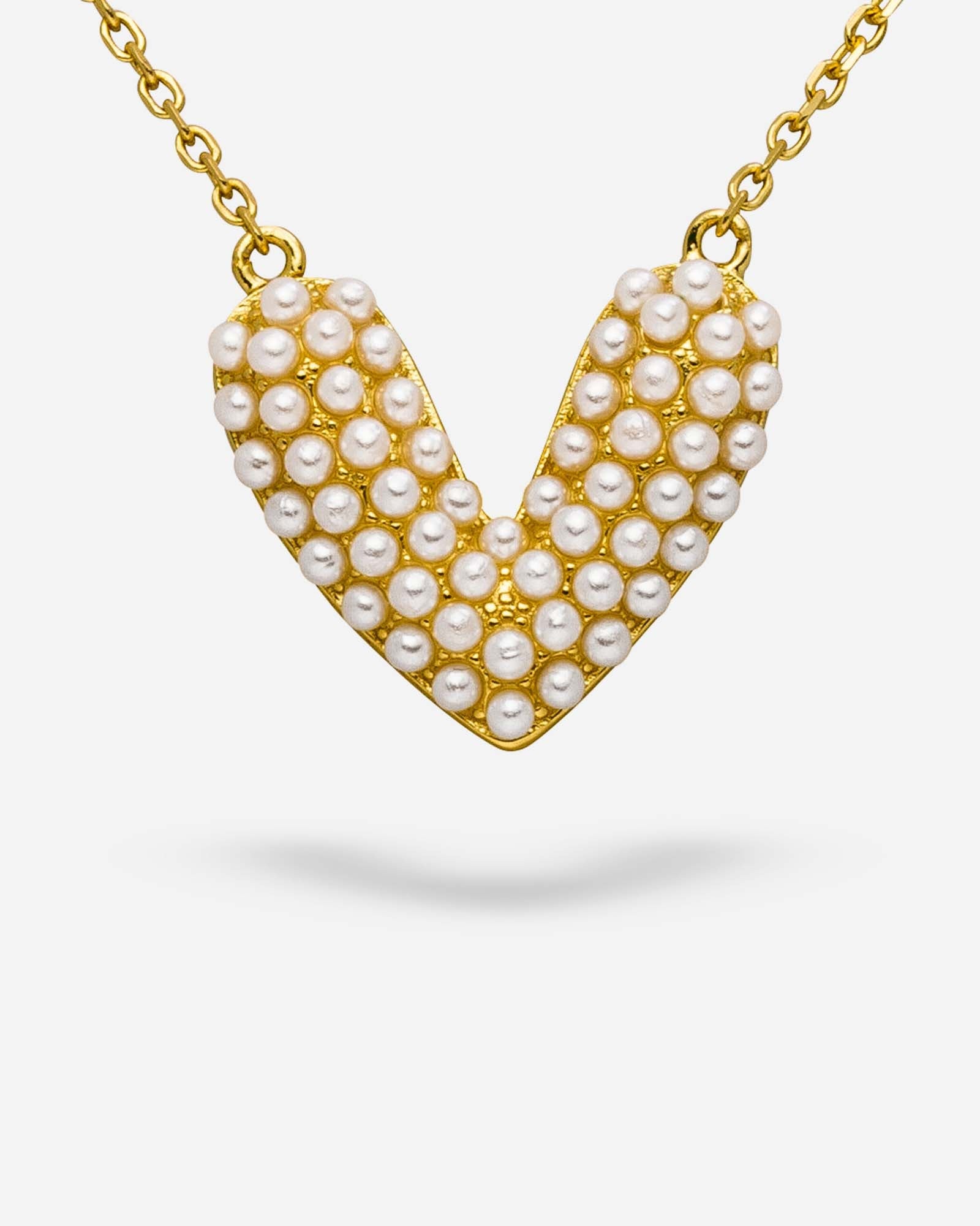 Heart Pearl Necklace - 8130000