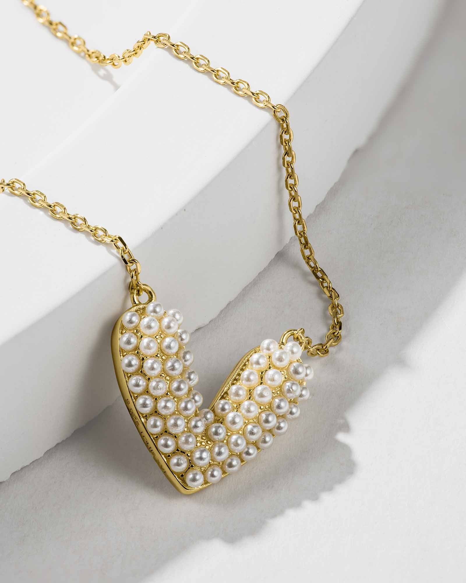 Heart Pearl Necklace - 8130000