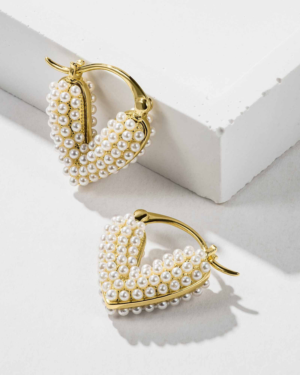 Heart Pearl Earrings - 8140000