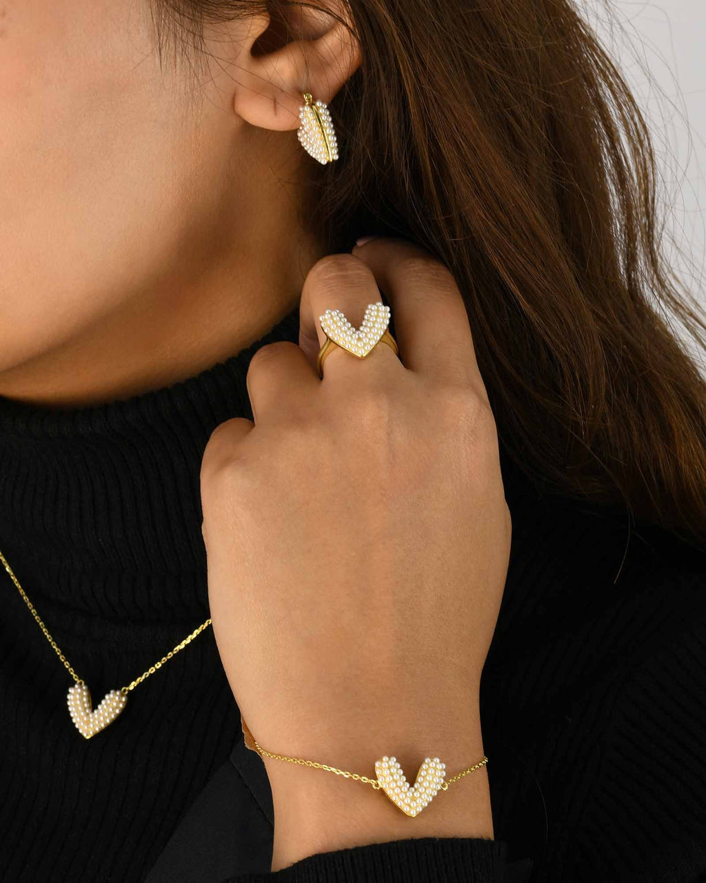 Heart Pearl Rings - 8110000