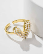 Heart Pearl Rings - 8110000