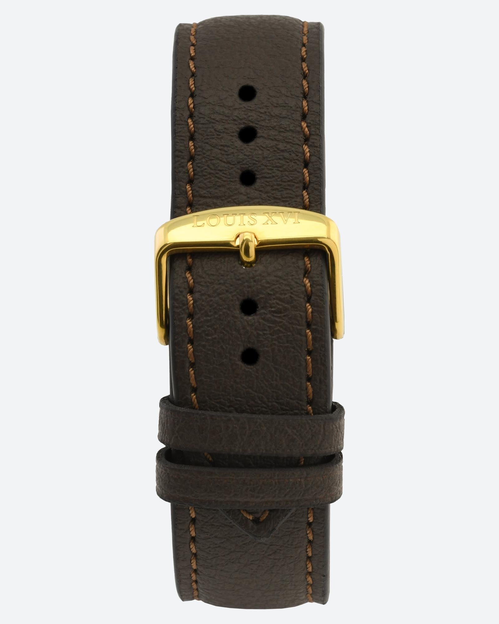 Bracelet Apple Leather - Brown/Gold