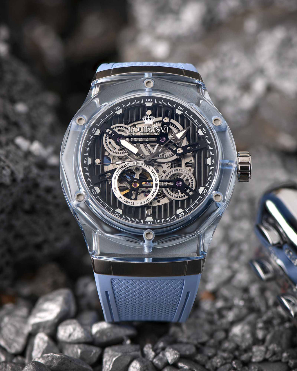 La Lumière Glass Automatic Ref. 3823 – Baby Blue