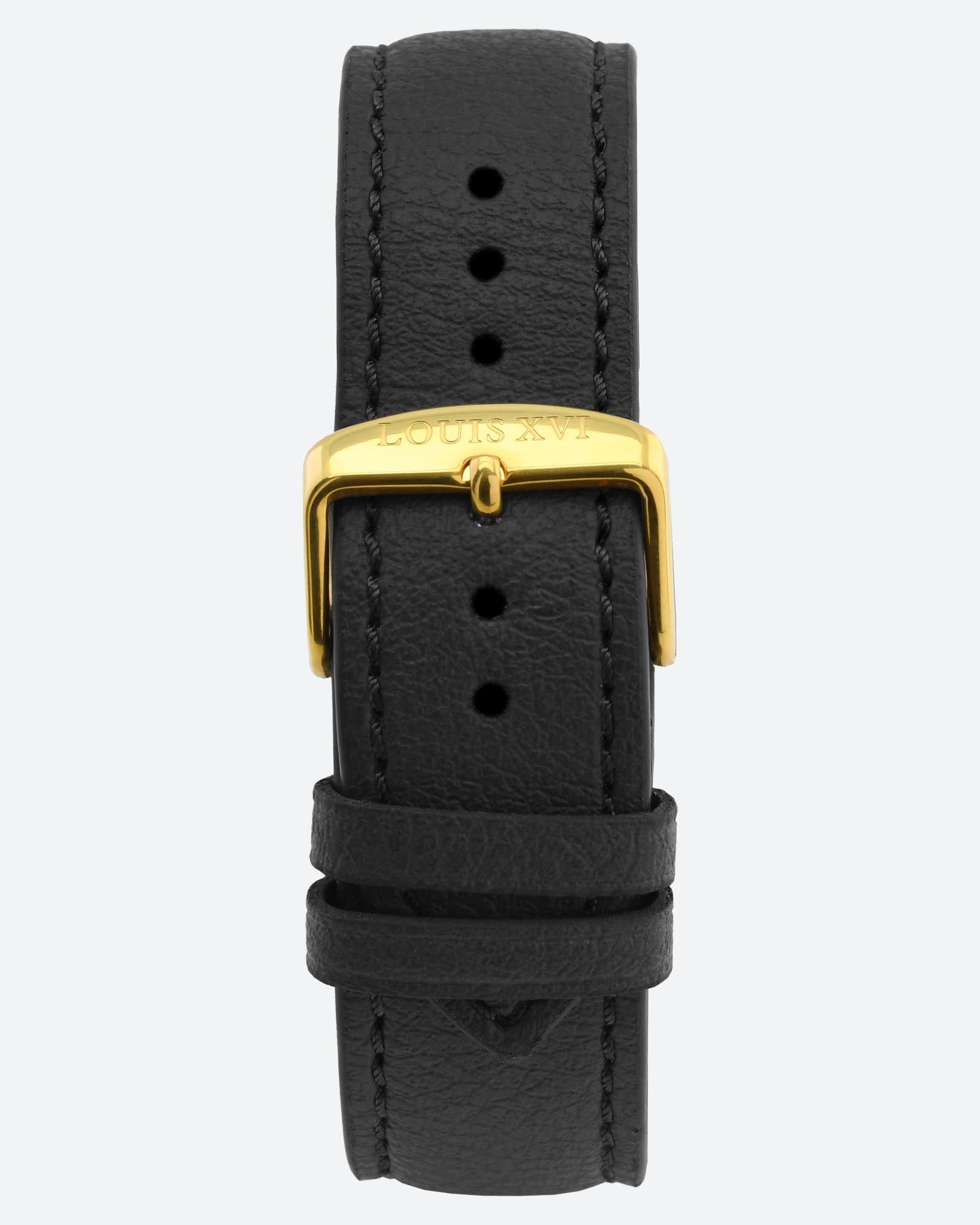 Bracelet Apple Leather - Black/Gold