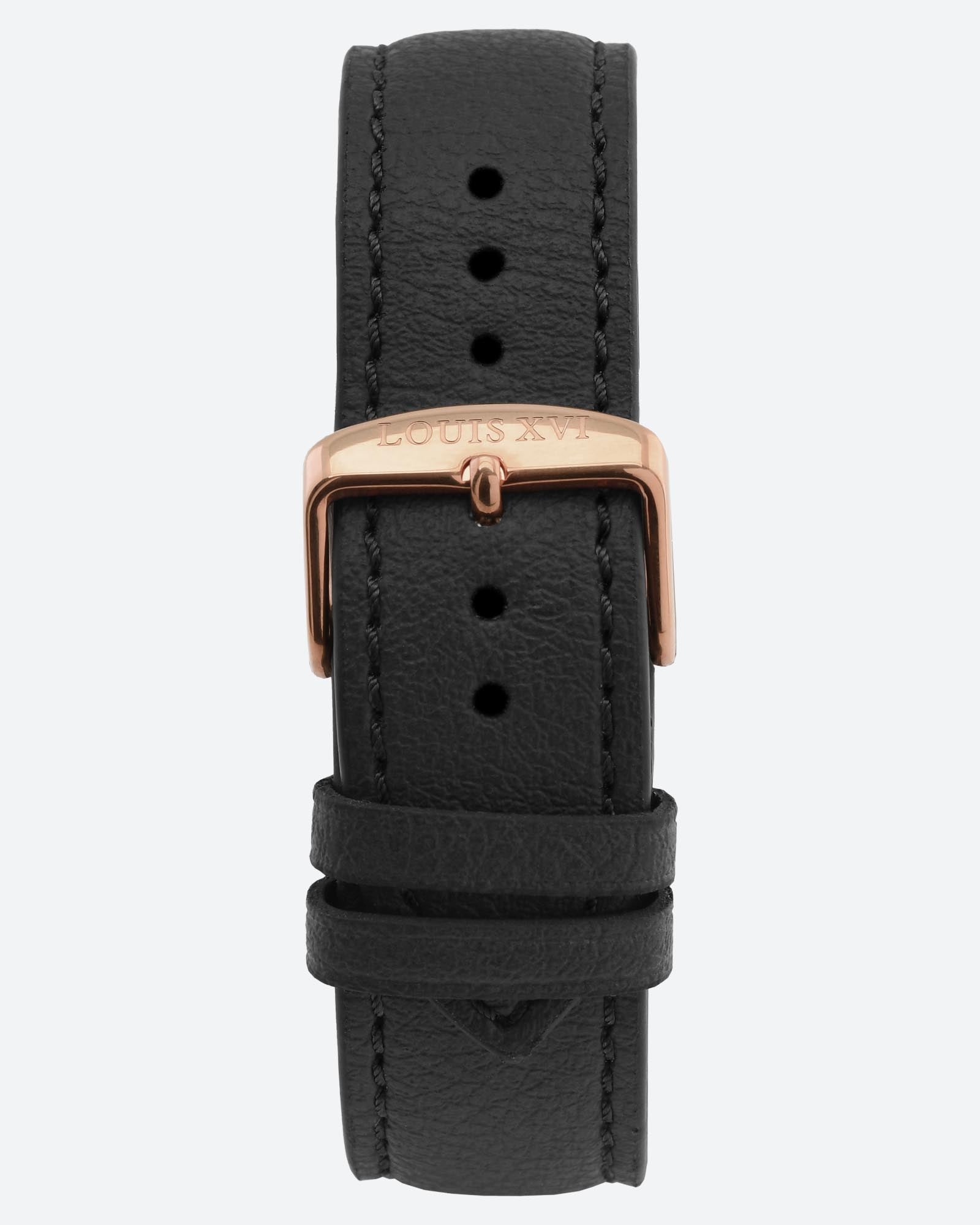 Bracelet Apple Leather - Black/Rose Gold